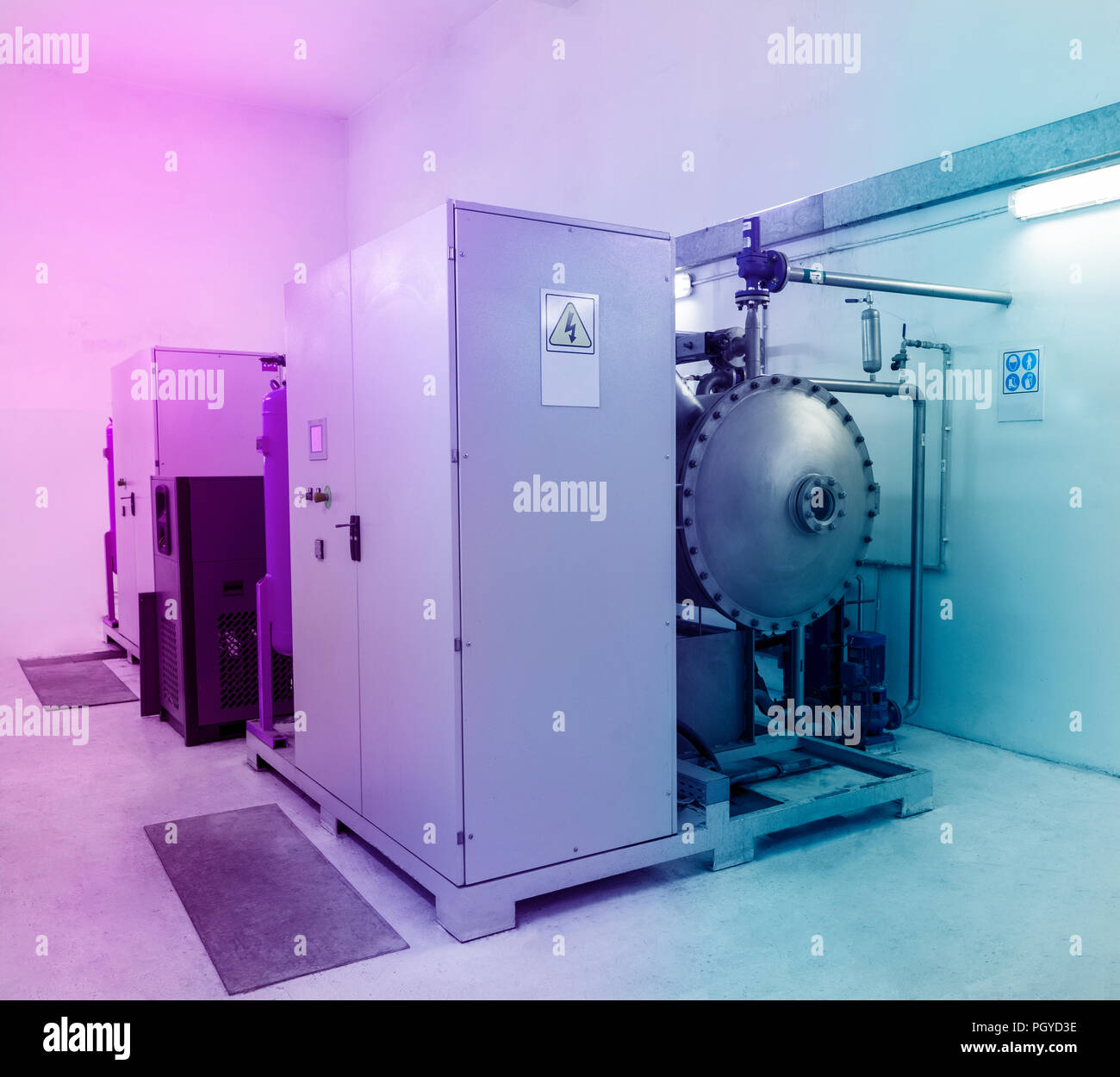 Ozonation unit (water ozonation) Stock Photo