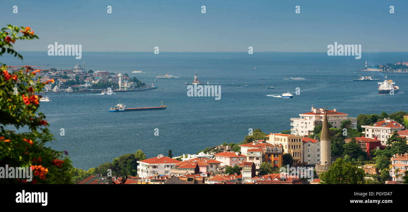 View from Istanbul Bosphorus Stock Photo - Alamy