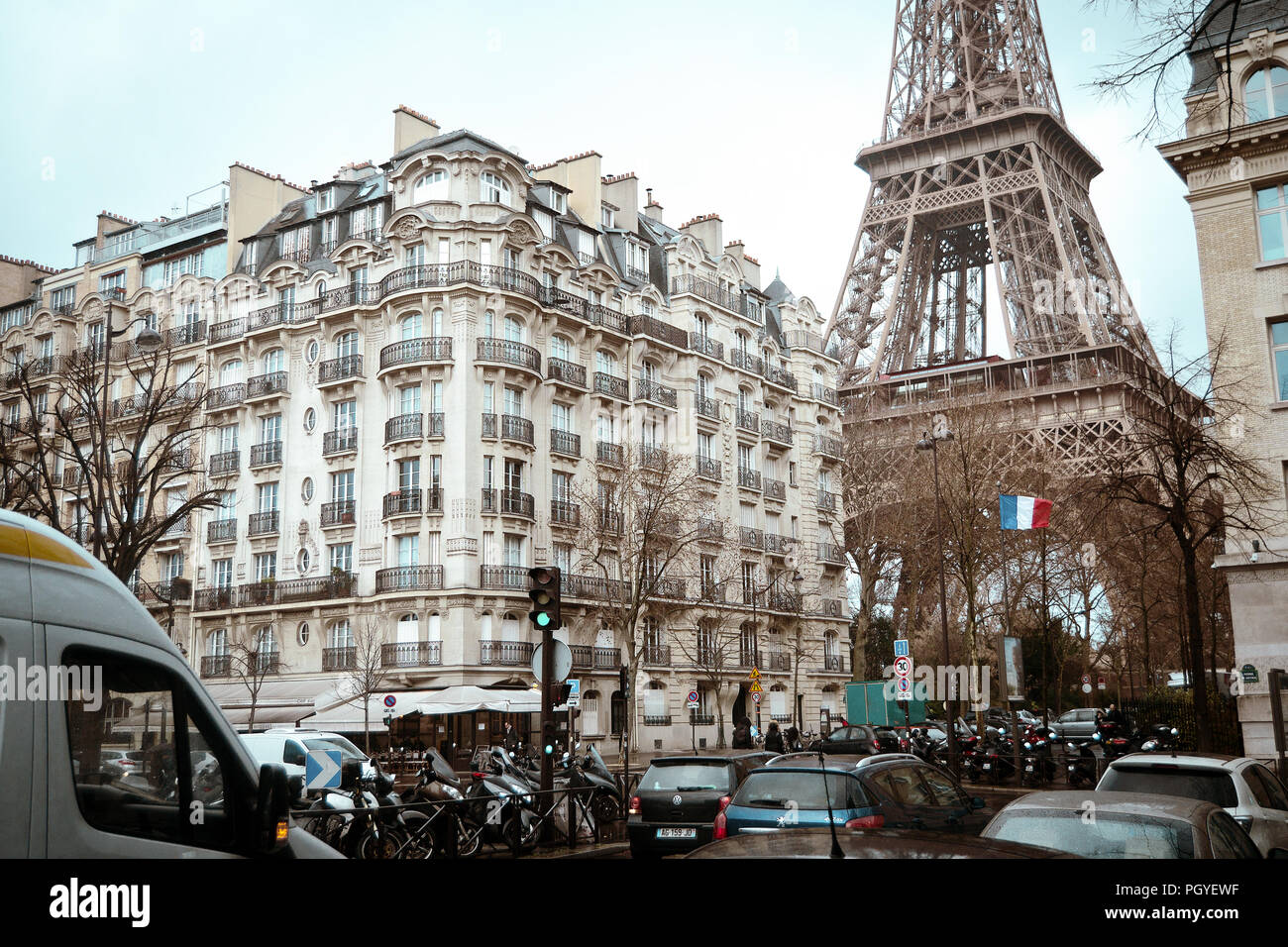 Paris eiffeltower france tourist Stock Photo
