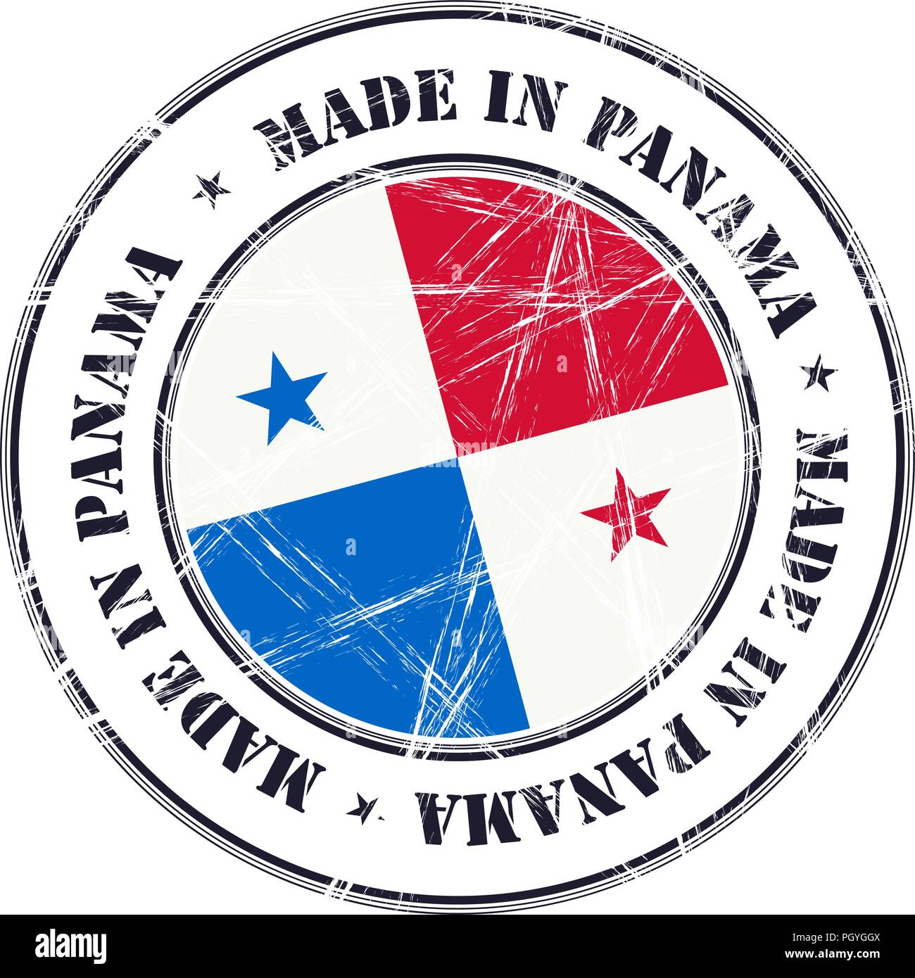 Made in Panama grunge rubber stamp with flag Stock Vector Image & Art ...