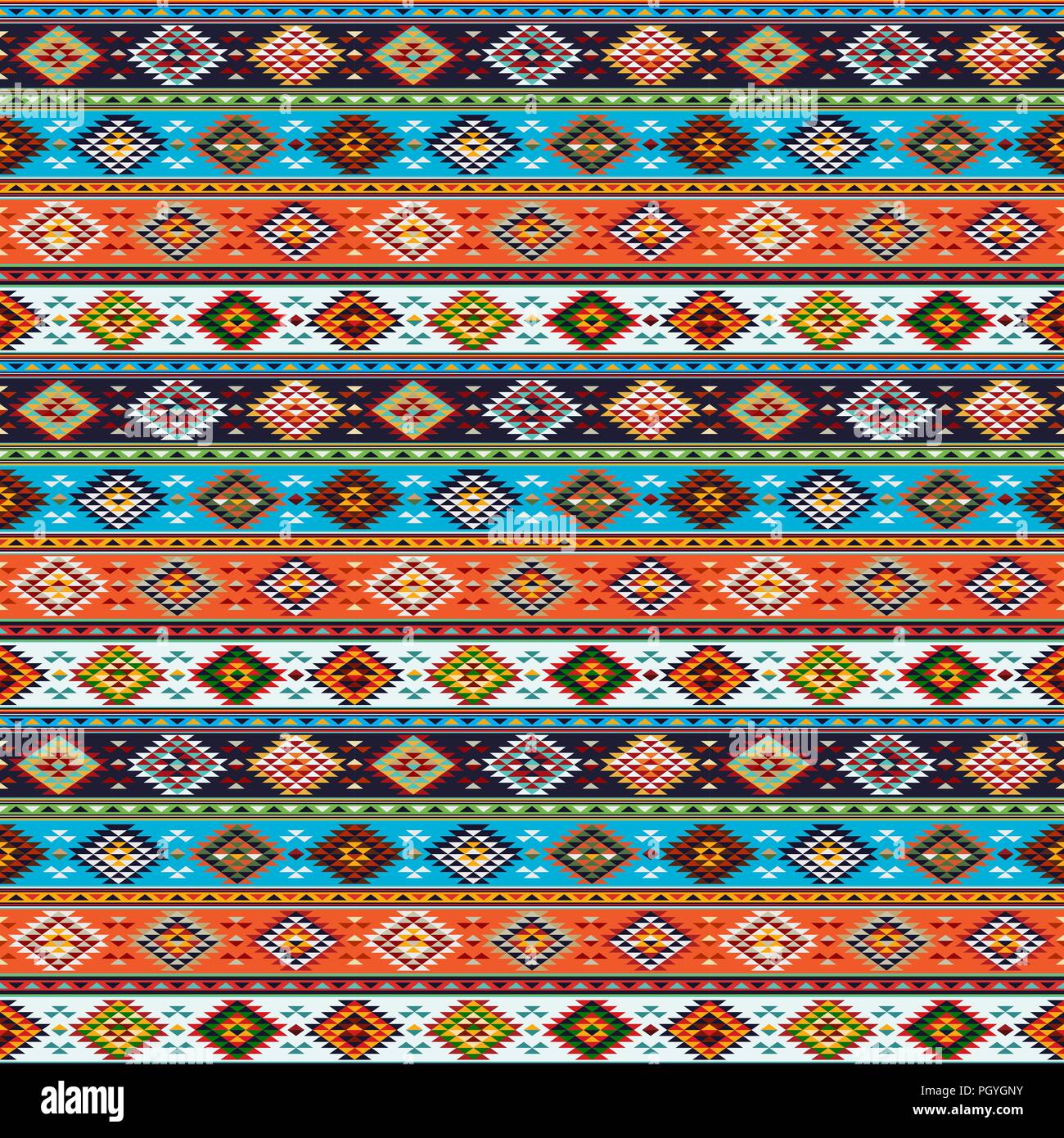 Ethnic traditional native American Indian style textile seamless pattern  Stock Vector Image & Art - Alamy