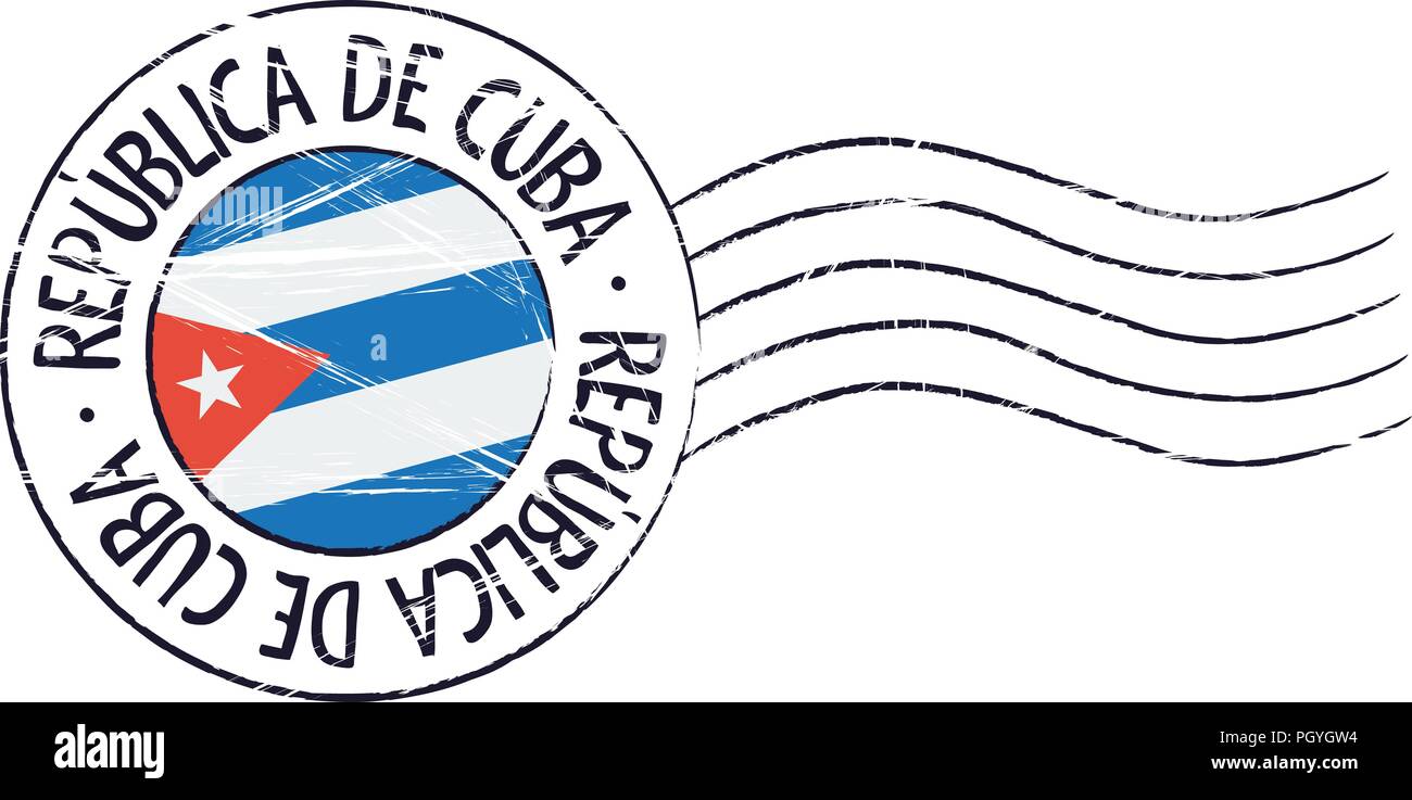 Cuba Grunge Flag Stock Vector Images Alamy