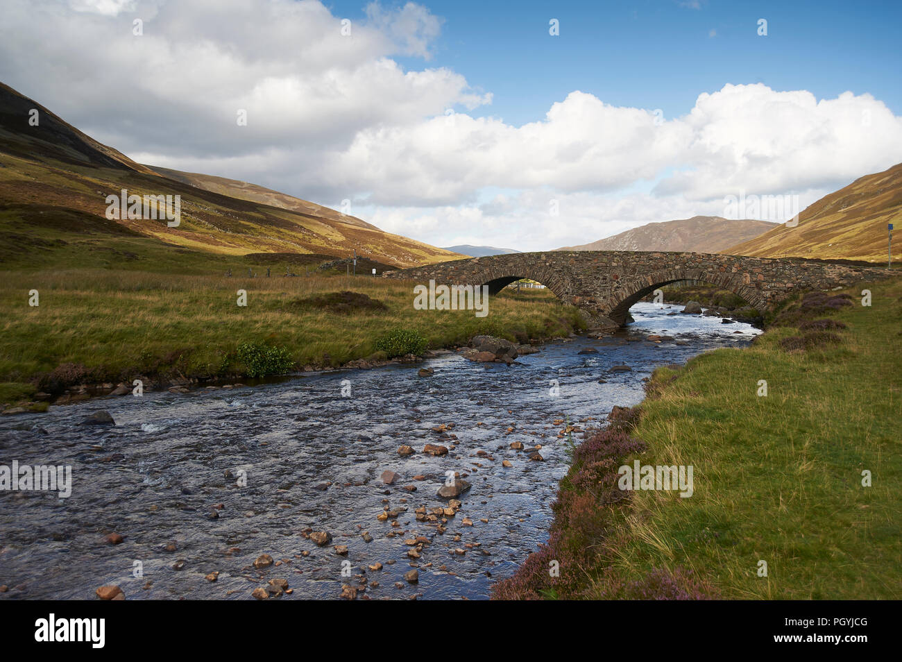 General Wade Old Road Bridge over Glenshee water, Glenshee, Perthshire
