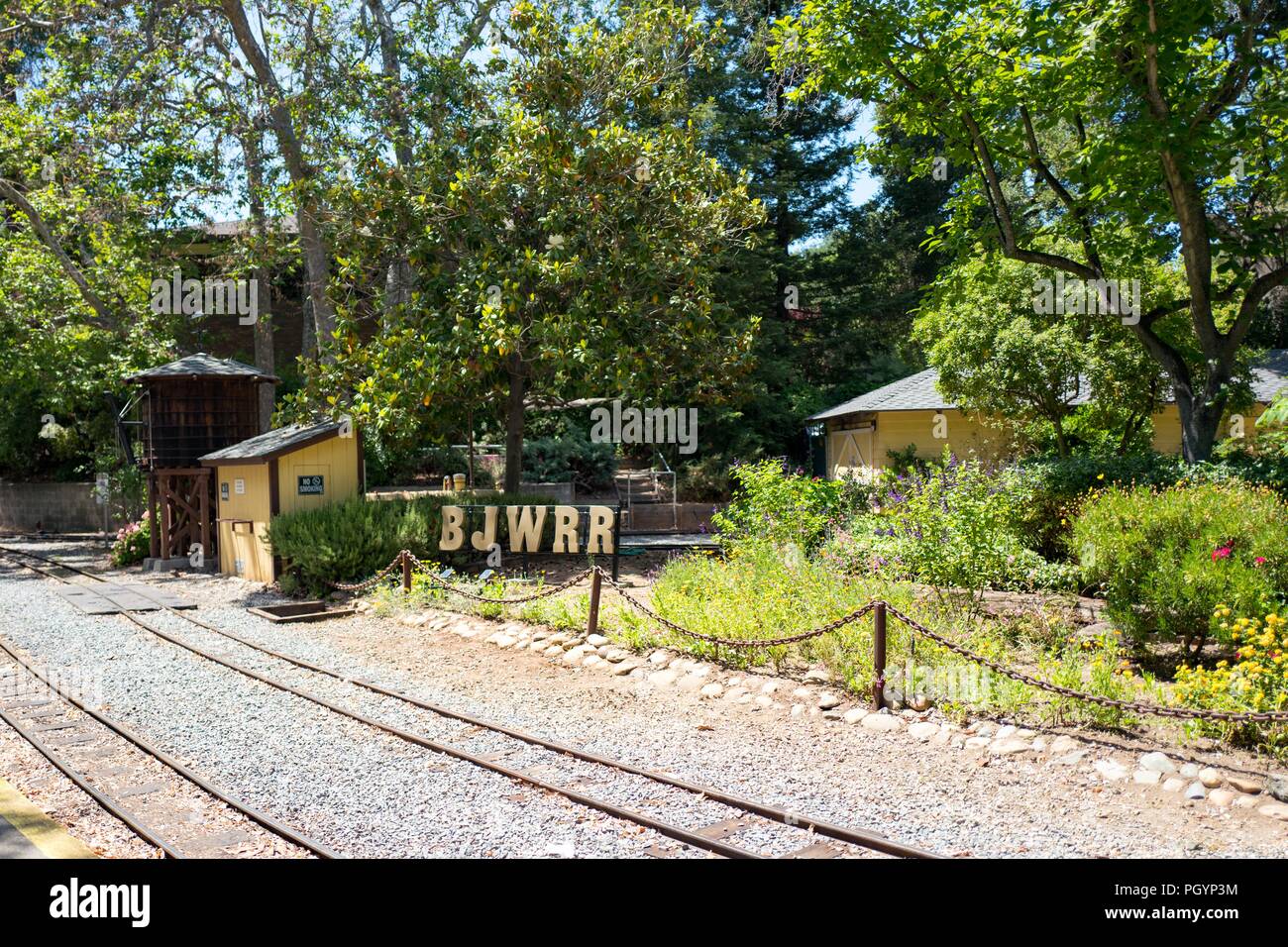 Tracks of the Billy Jones Wildcat Railroad, a miniature small gauge