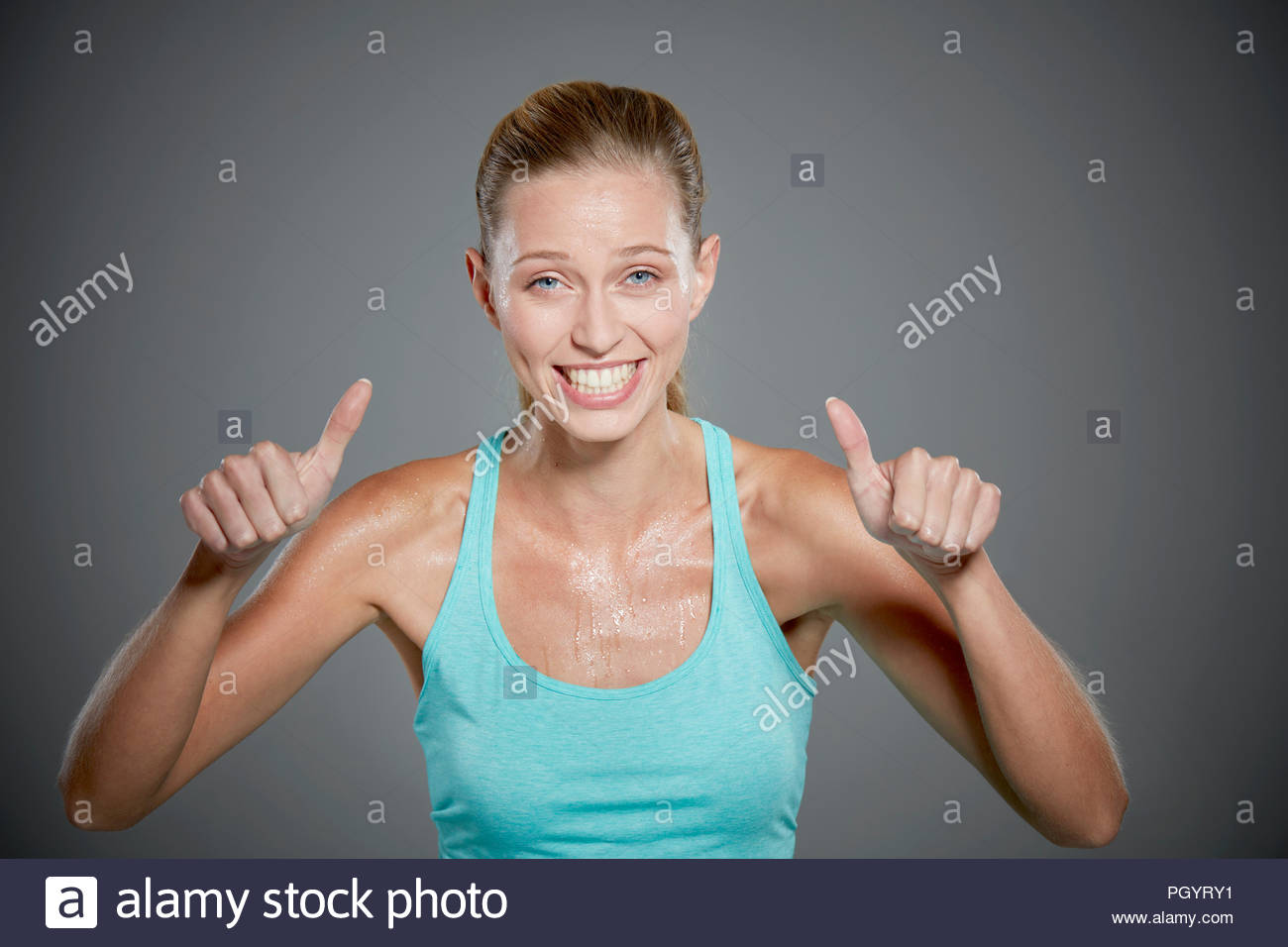 women in sweats thumbs Big boob wife