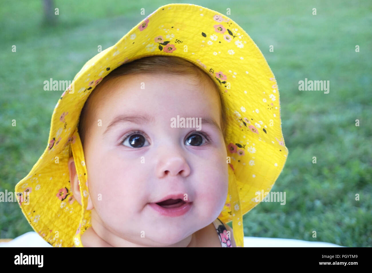 baby yellow hat