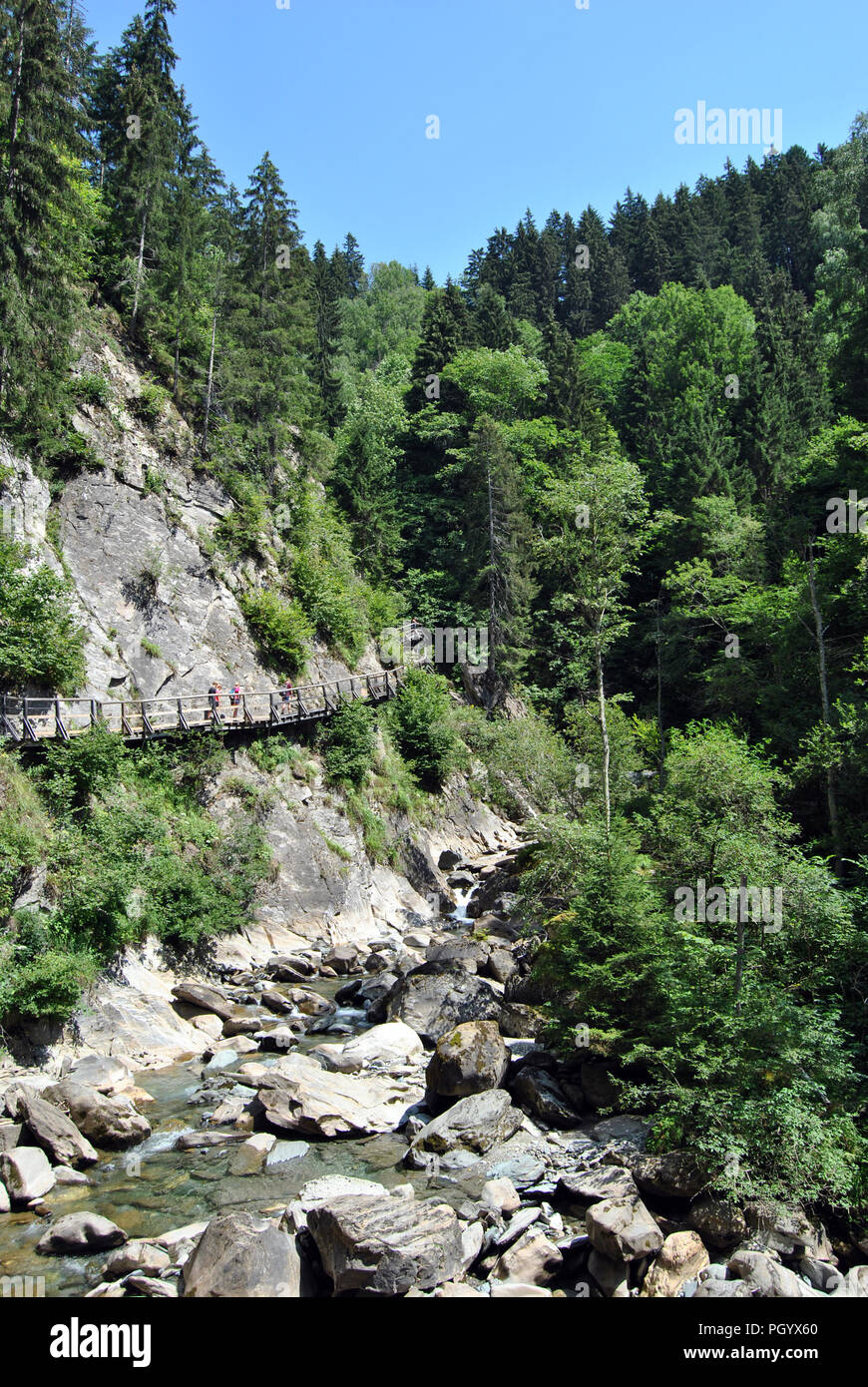 Galitzen falls in Austrian Alps Stock Photo