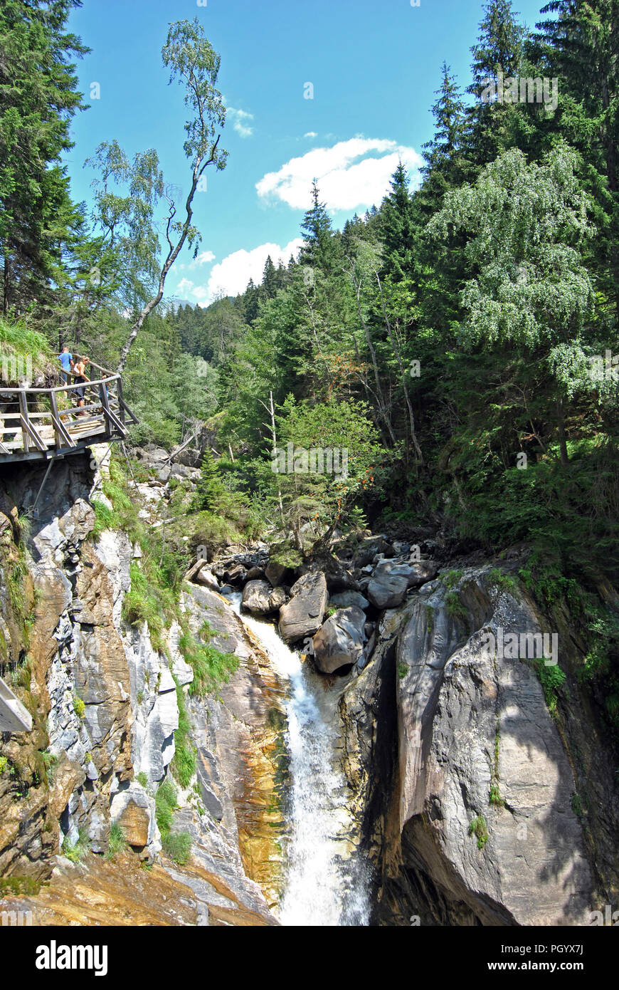 Galitzen falls in Austrian Alps Stock Photo