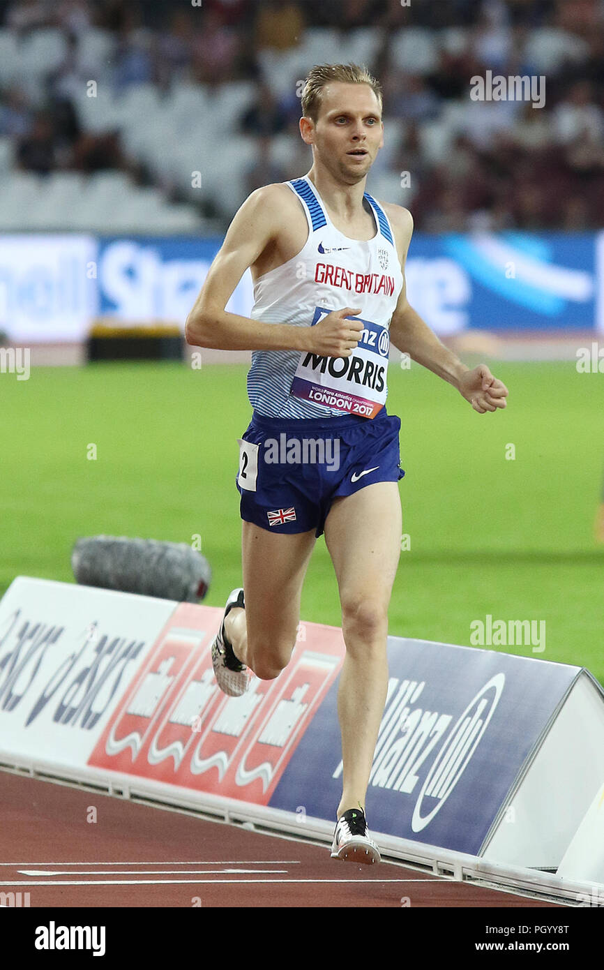 Steve MORRIS of GB in the Men's 1500m T20 Final at the World Para Championships in London 2017 Stock Photo