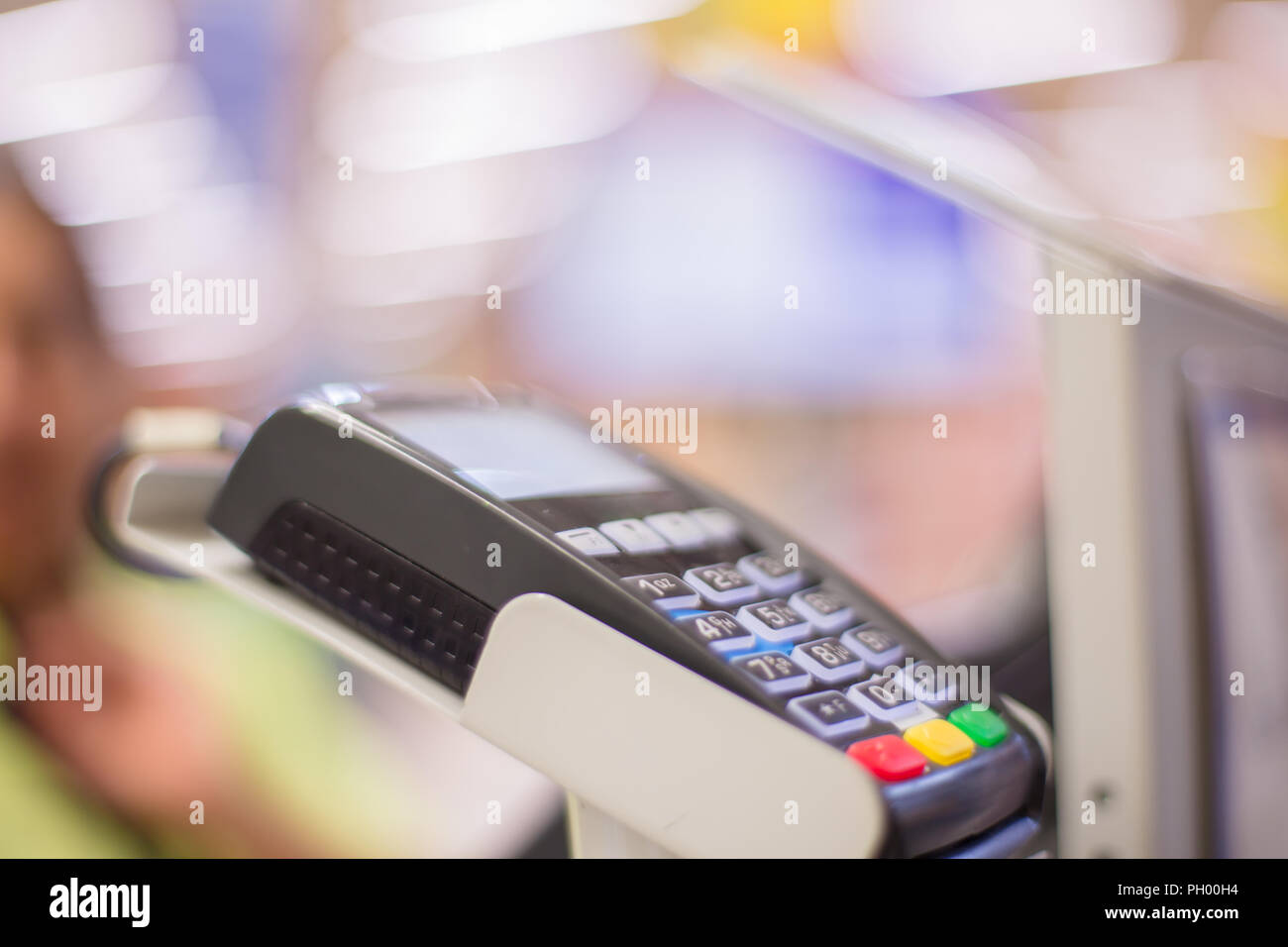 Credit card terminal. Credit Card Processor. Payment machine and Credit