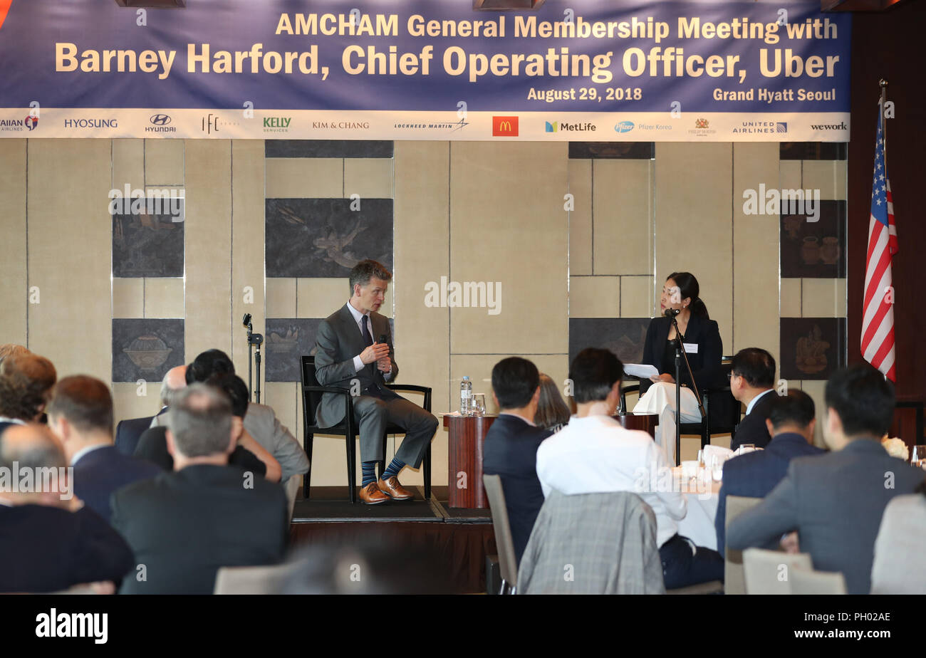 Barney Harford , the chief operating officer of Uber Stock Photo 