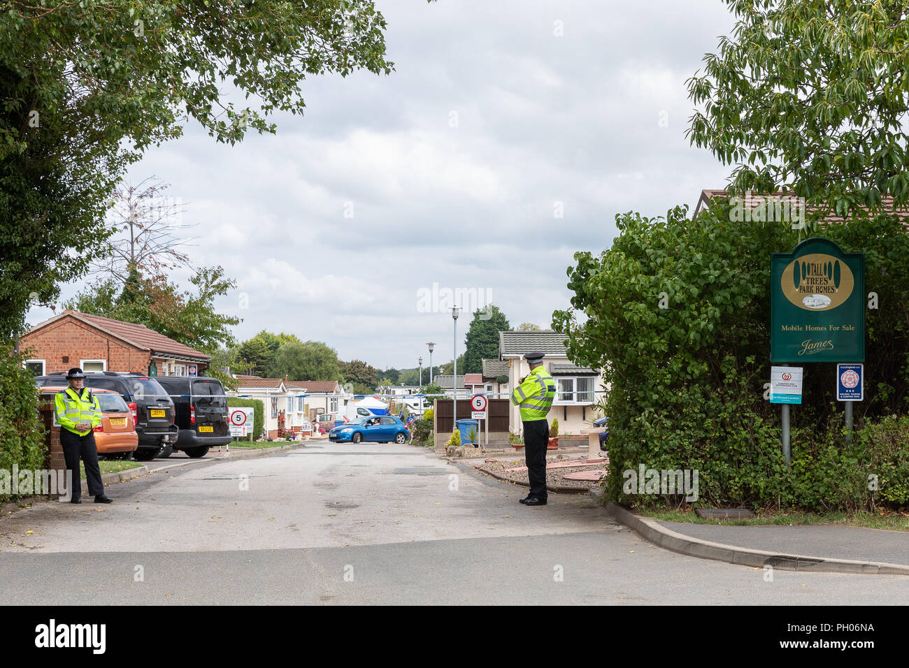 Forest Town, Mansfield, UK. 29th August 2018. A 66yearold man and 48