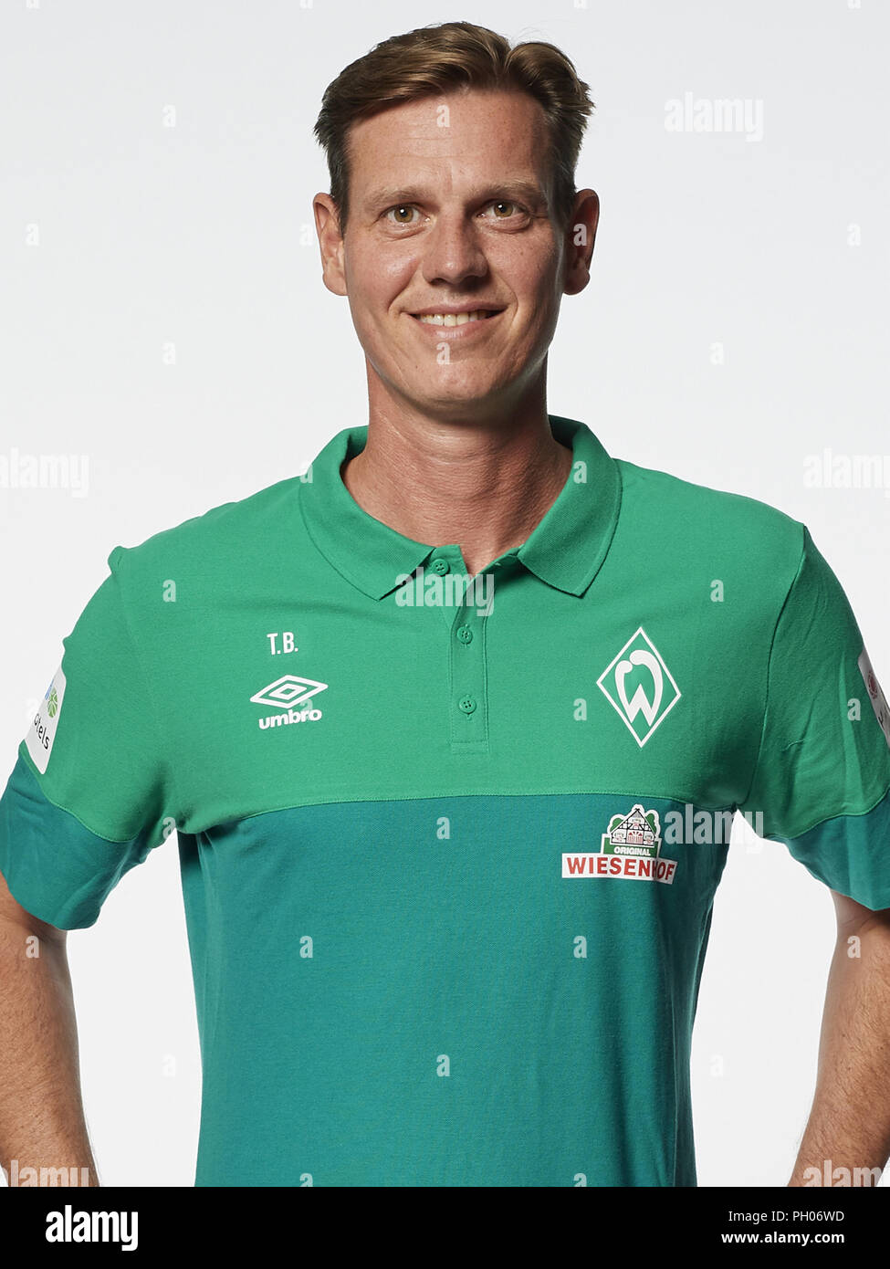 Bremen, Germany. 06th July, 2018. German Bundesliga, official photocall Werder Bremen for season 2018/19 in Bremen, Germany: assistant coach Tim Borowski ; Credit: nordphoto/Werder Bremen Attention: no social media and online photo galleries allowed. | usage worldwide/dpa/Alamy Live News Stock Photo