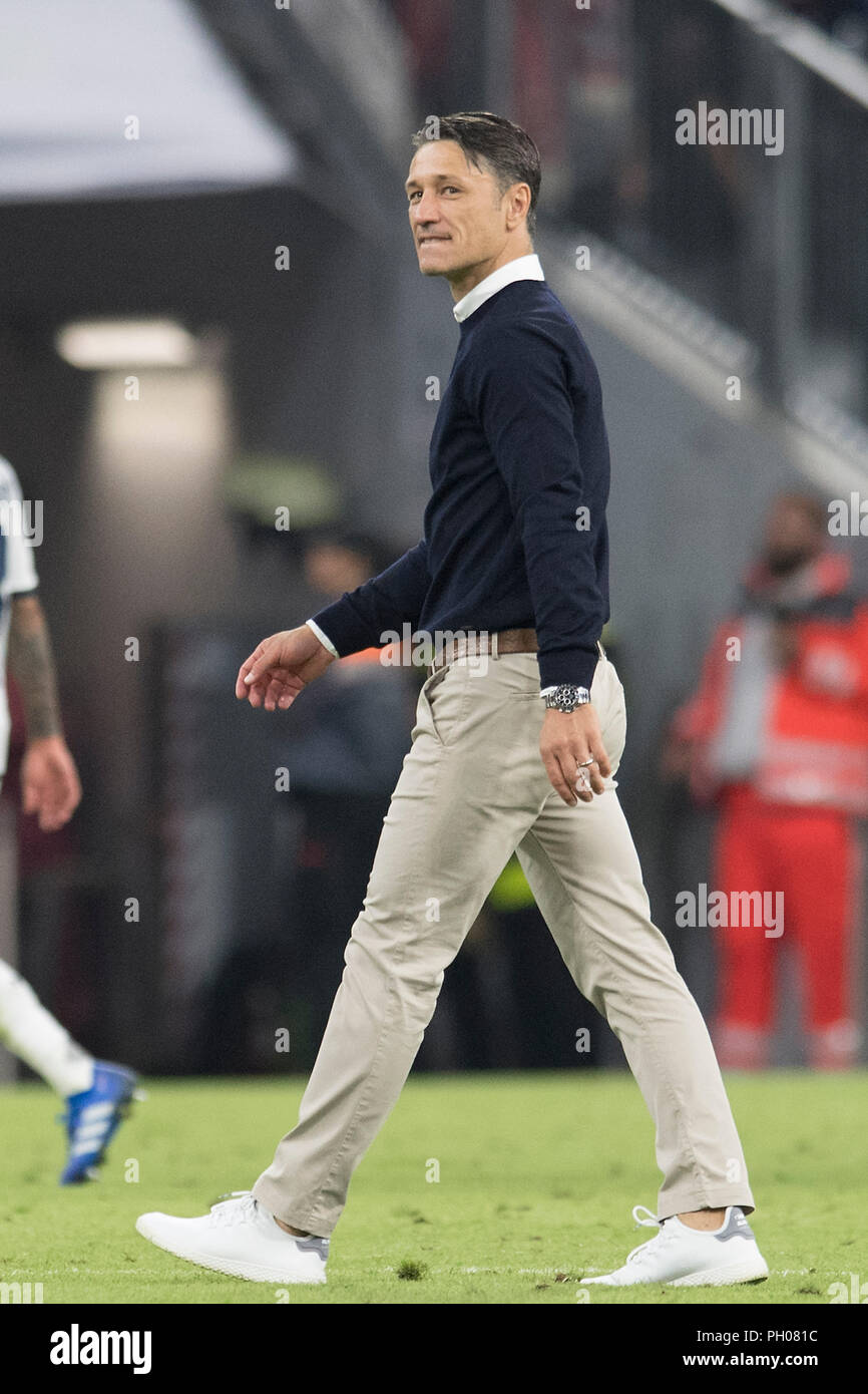 Munich Deutschland 24th Aug 18 Coach Niko Kovac M Walks After The End Of The Game Over The Pitch Satisfaction Pride Winner Winner Soccer 1 Bundesliga Season 18 19 1 Matchday Bayern Munich