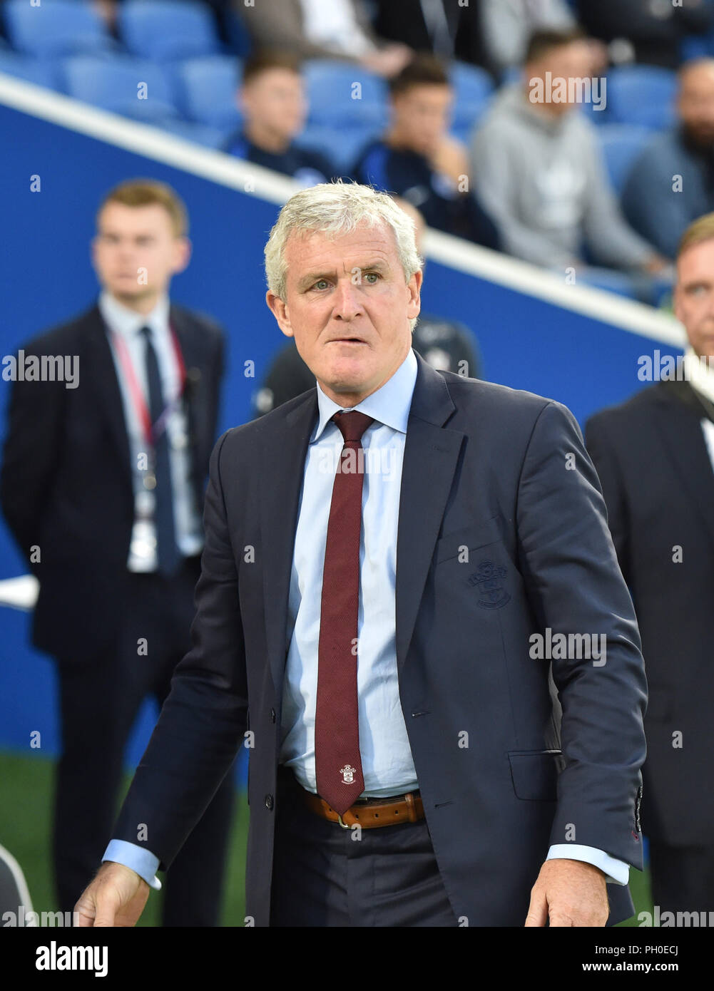 Southampton manager Mark Hughes during the Carabao Cup Second ...