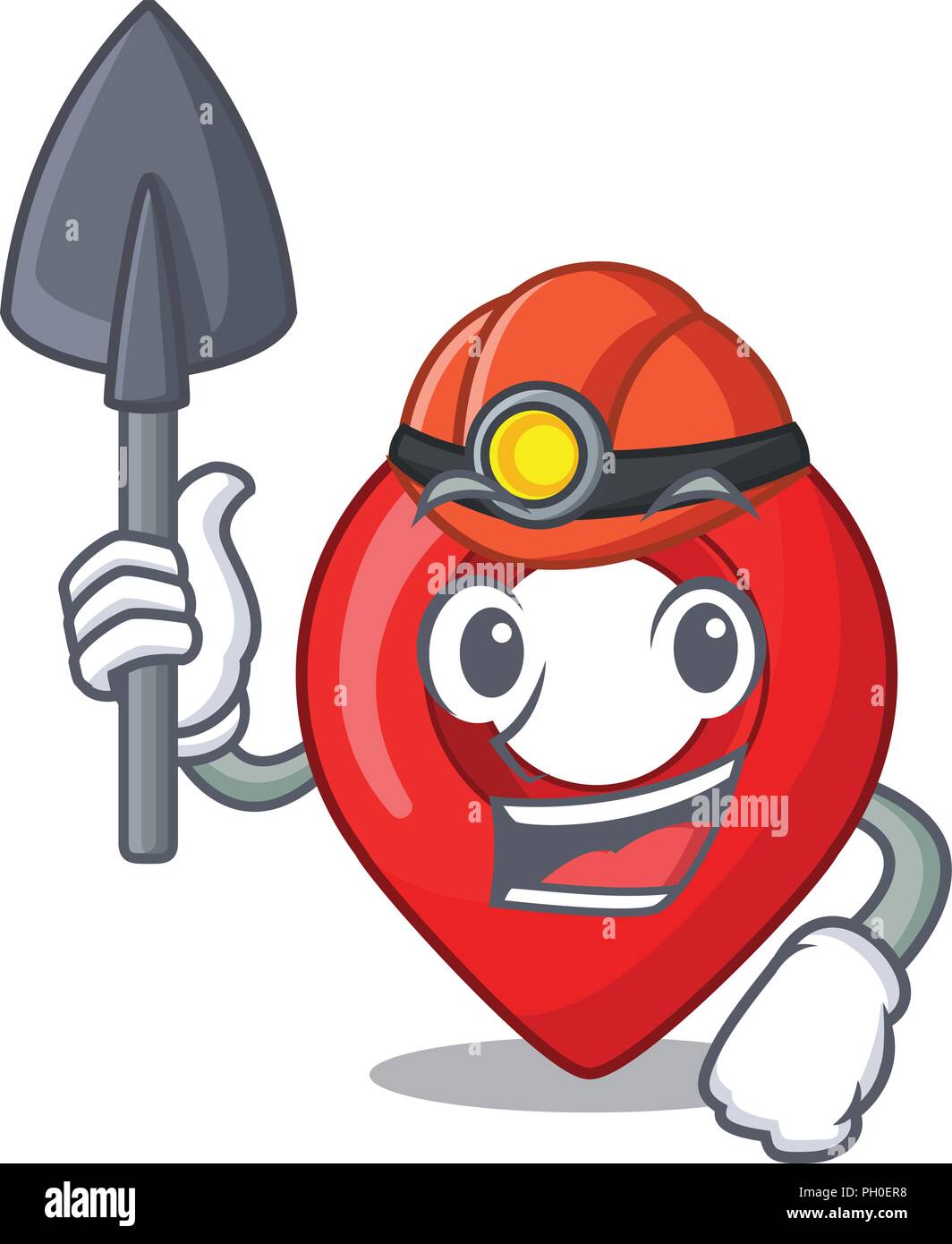 miner-map-pointer-navigation-pin-mascot-cartoon-stock-vector-image