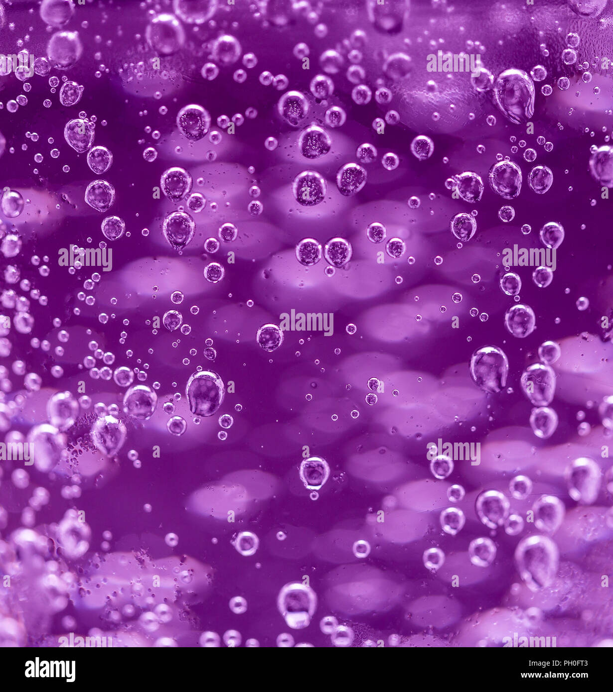 Abstract water bubbles background. Violet color Stock Photo - Alamy