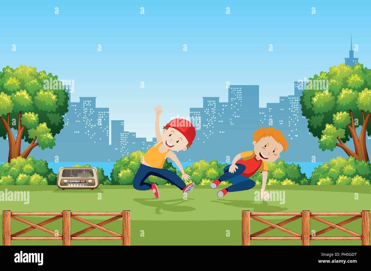 Urban kid and street dance illustration Stock Vector Image & Art Alamy