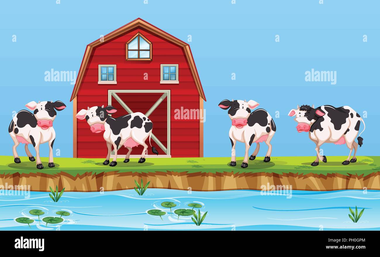 Rural farm cottage Stock Vector Images - Alamy