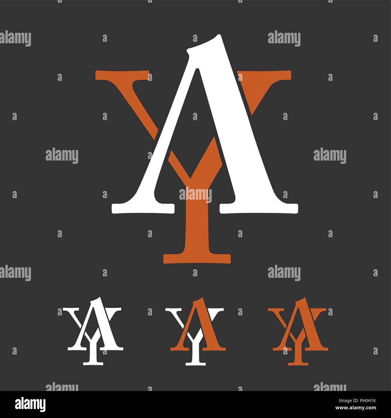 Joint letters Stock Vector Images - Alamy