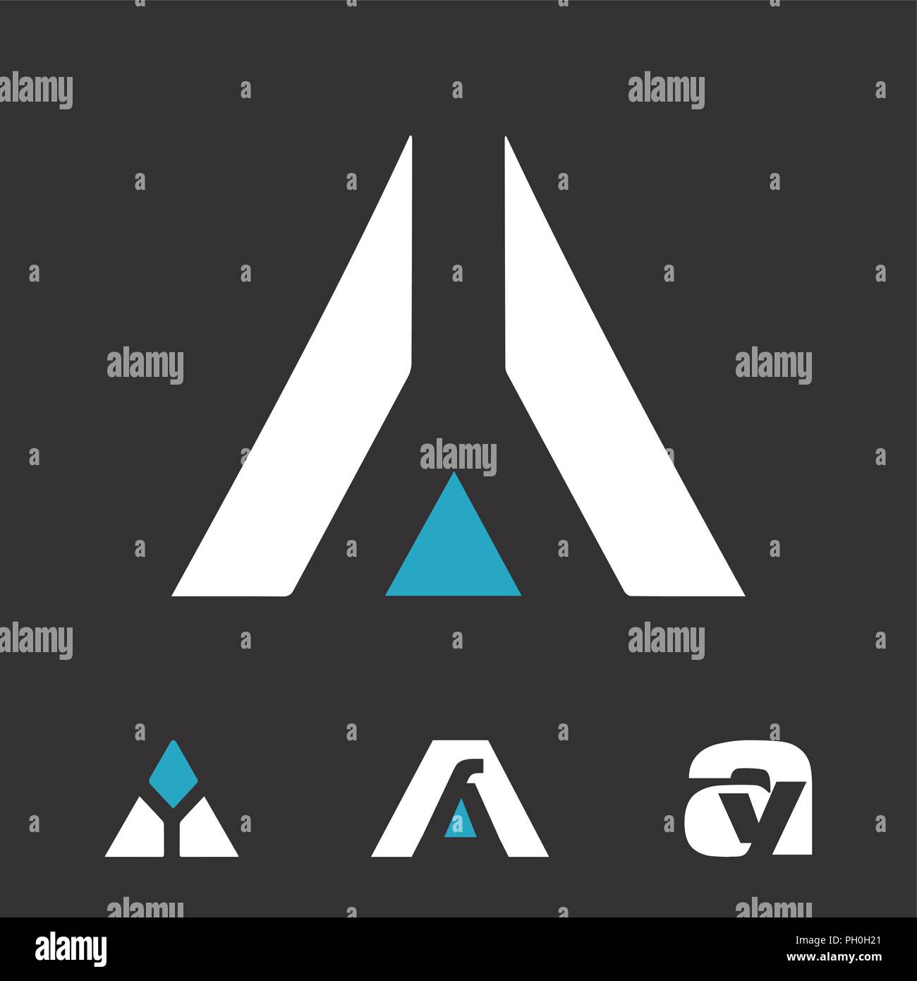 A and Y initial letters creative logo template Stock Vector
