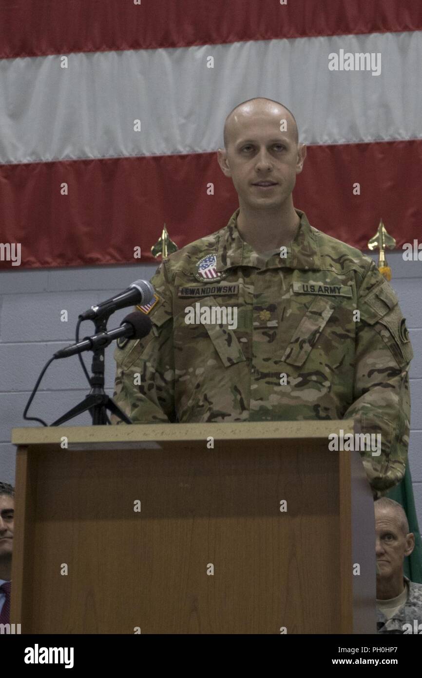 U.S. Army Maj. James Lewandowski, Commander, Charlie Company, 3rd ...