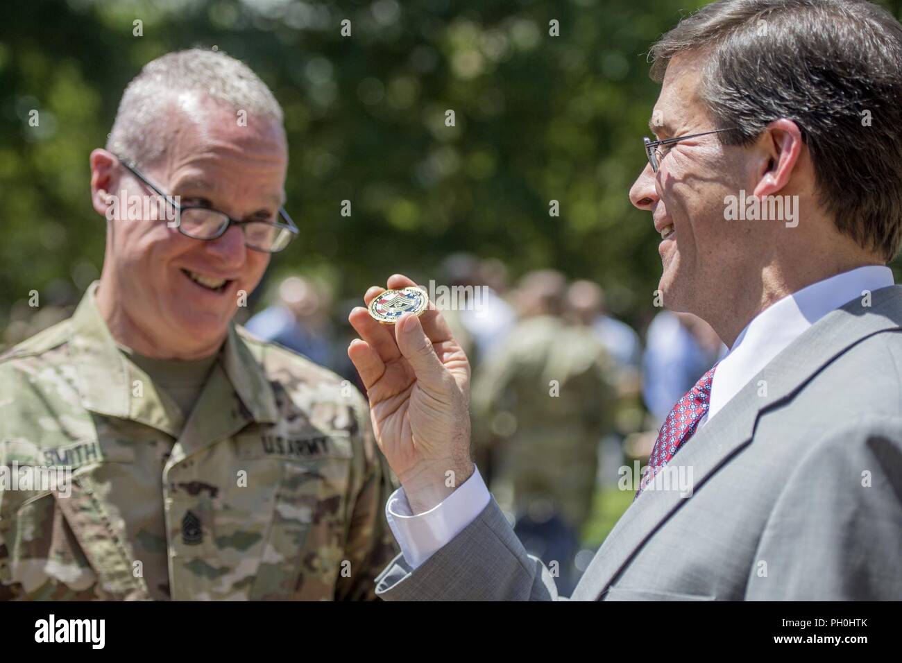 U.S. Army Command Segeant Major Smith serves as the oldest Soldier at
