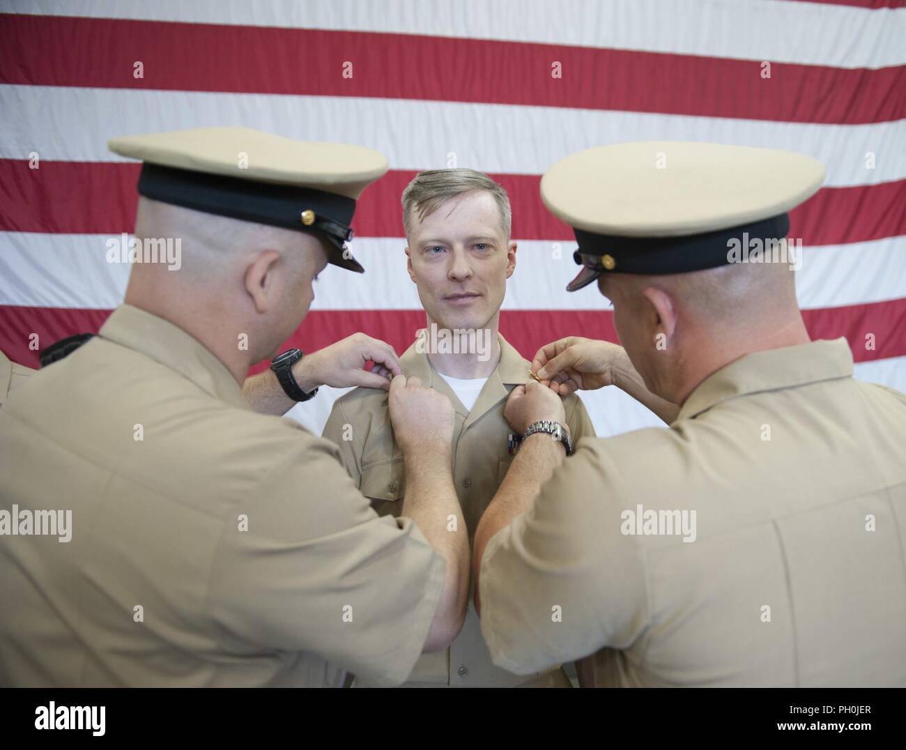 NORFOLK, Va. (June 15, 2018) Chief Machinist's Mate Sean Bunney, from ...