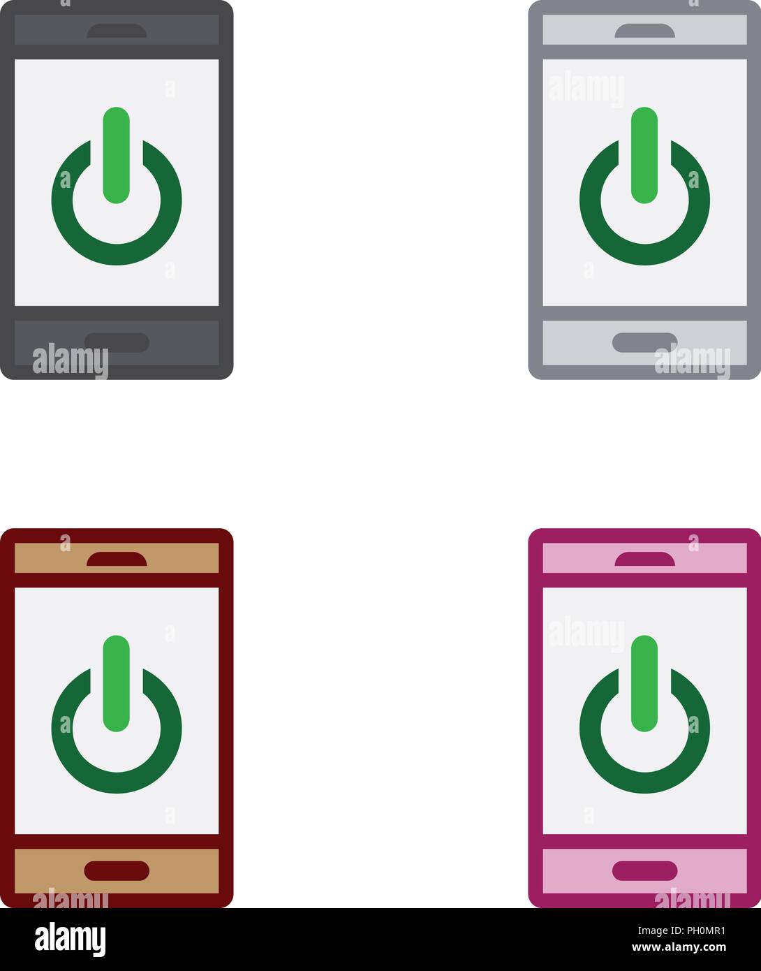 Smartphone shut down Stock Vector Image & Art Alamy