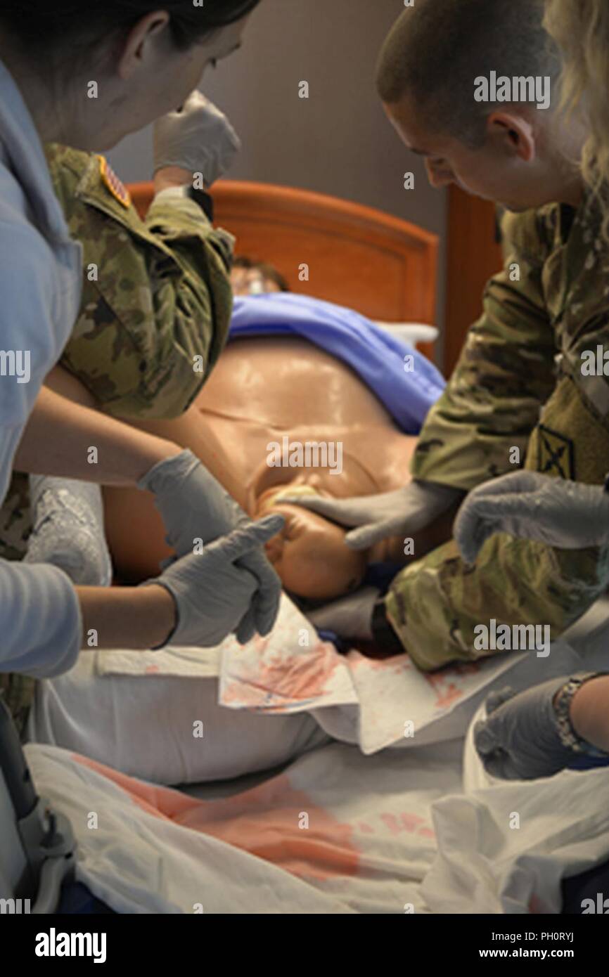 General Leonard Wood Army Community Hospital, in partnership with St. Louis Children’s Hospital and Barnes-Jewish Hospital, completed a high-fidelity simulation June 14 to prepare the staff to function as a team during a high stress situation. Stock Photo