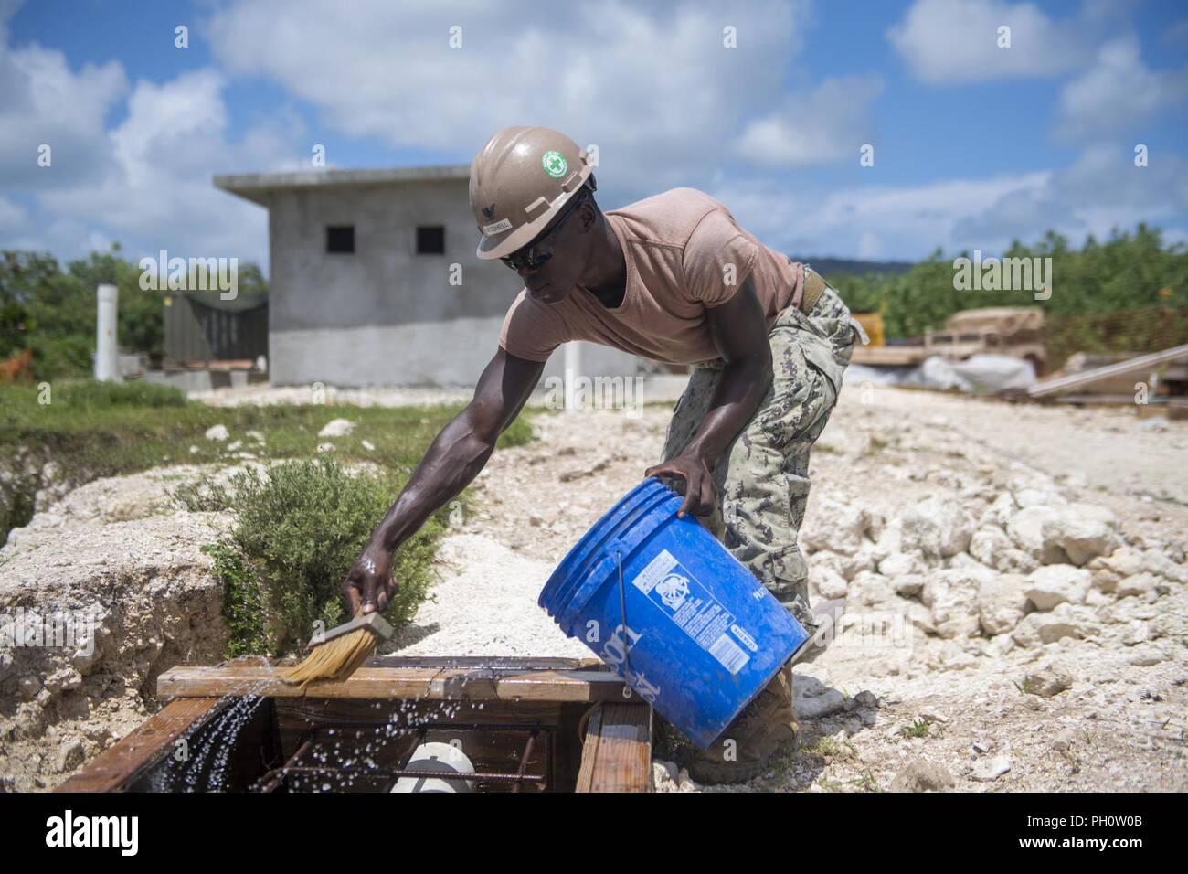 Construction Electrician 3rd Class Reuben Mitchell, from Waterloo, Iowa