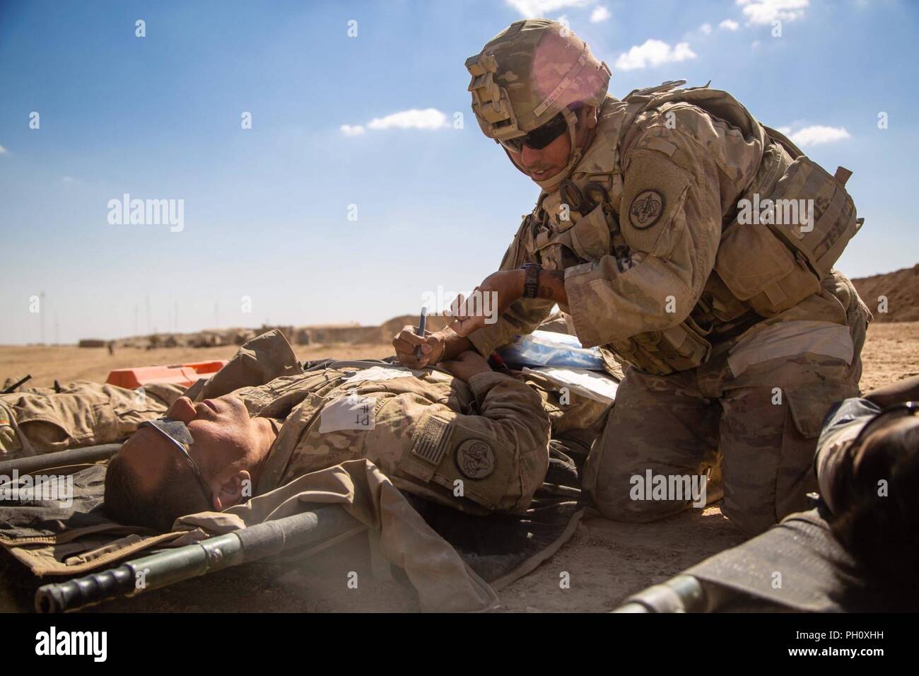 U S Army Sgt Joshua Padilla Assigned To The 3rd Cavalry Regiment 