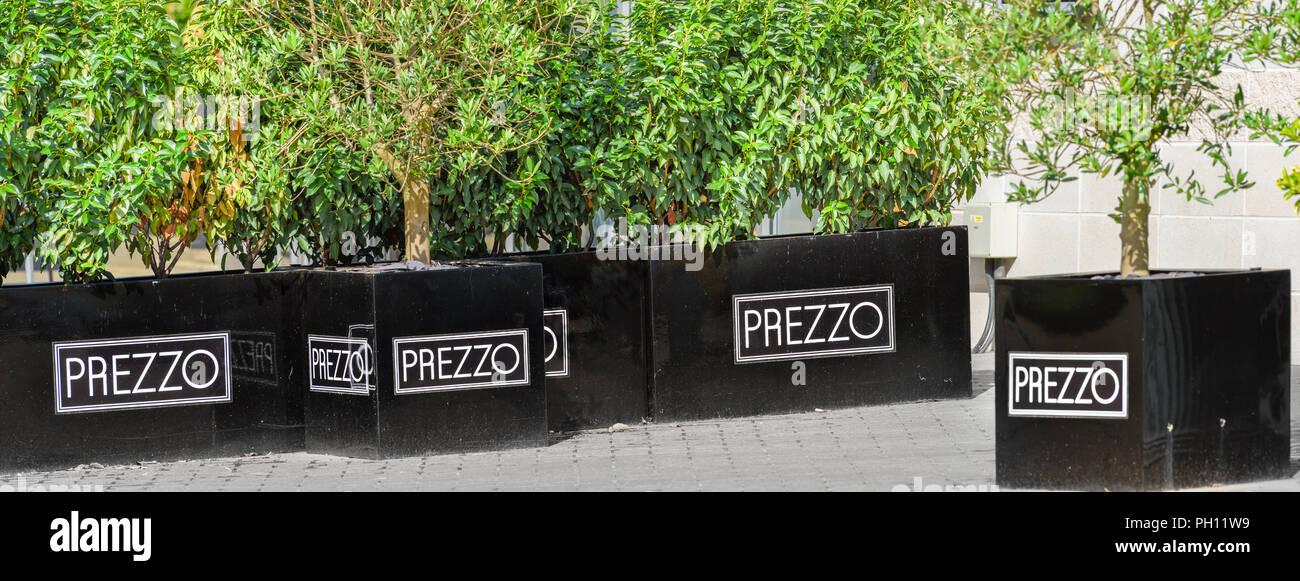 Prezzo restaurant at Corby town centre, England Stock Photo - Alamy