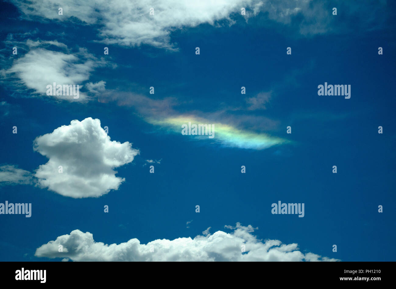 Fire rainbow in the Colorado sky Stock Photo