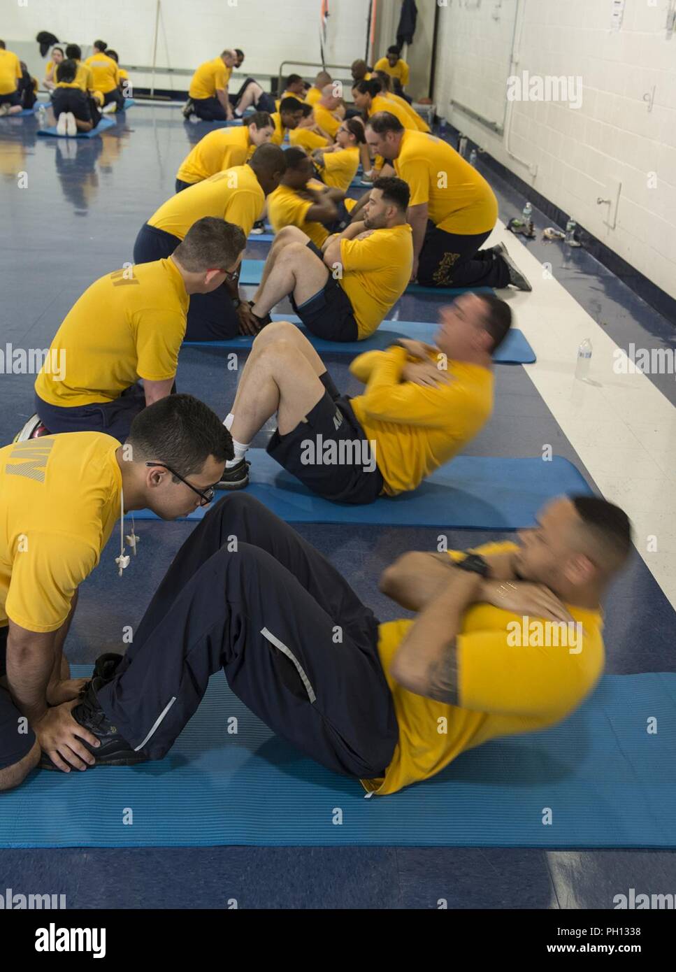 NEW YORK June 24 2018 Navy Reserve Sailors assigned to Navy