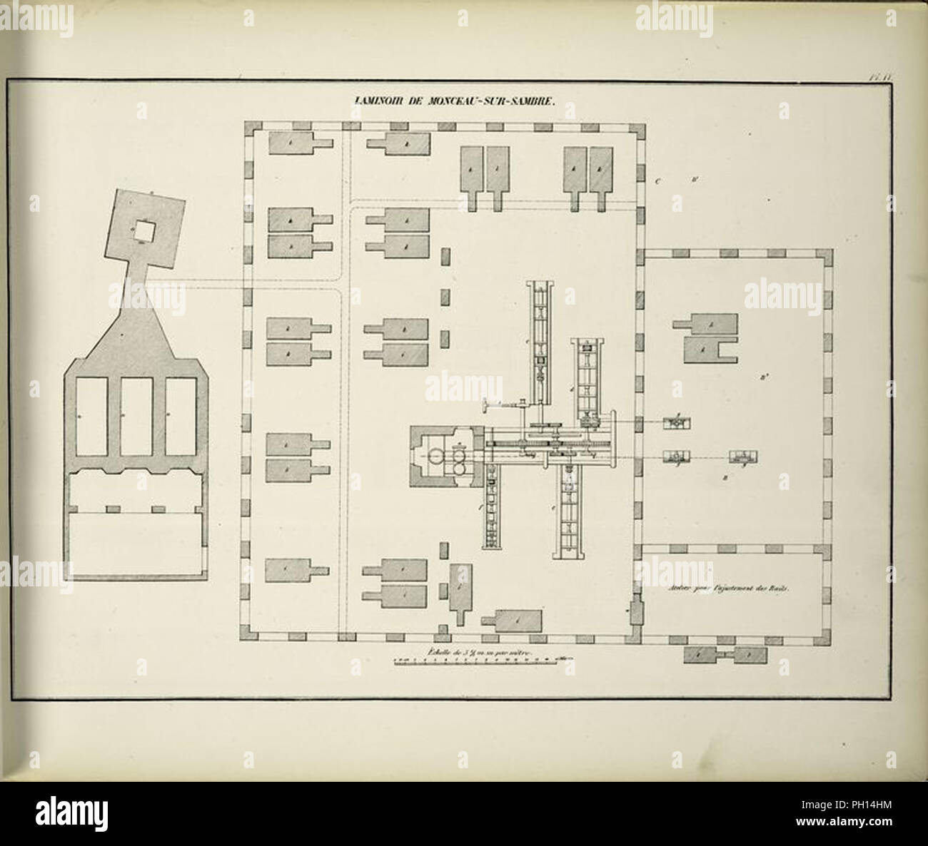 vintage architectural blueprints Stock Photo - Alamy