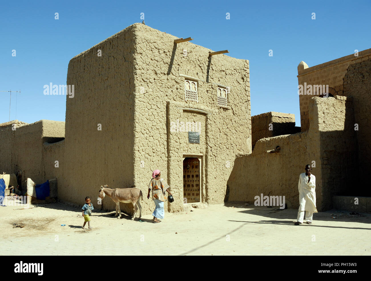 Alexander Gordon Laing house, Timbuktu, a Unesco World Heritage Site. Mali, West Africa Stock Photo