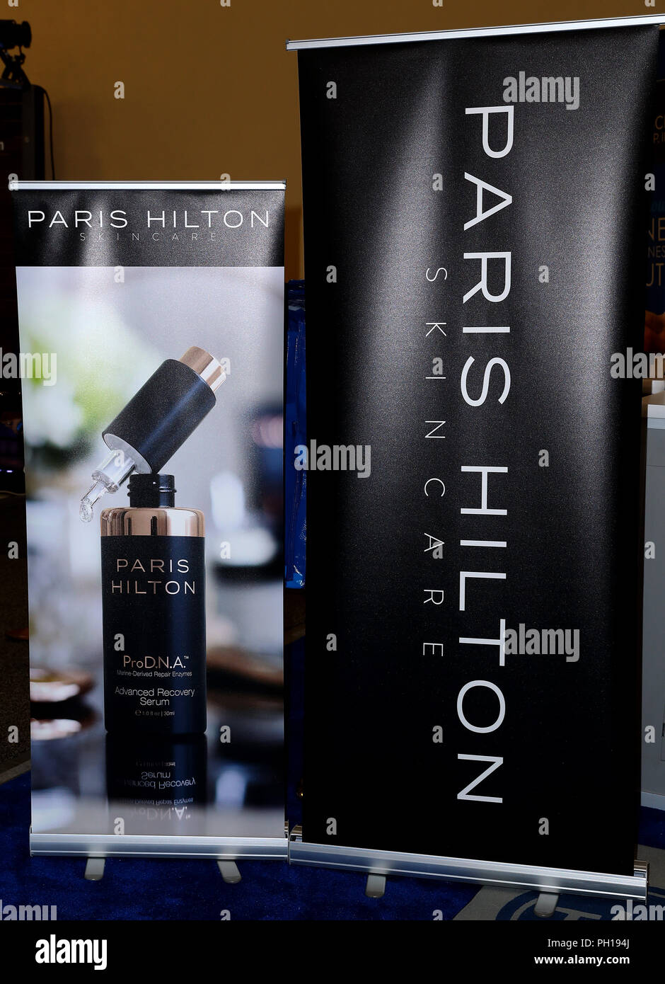 Paris Hilton Releases Skincare Line "Pro D.N.A." at COSMOPROF North