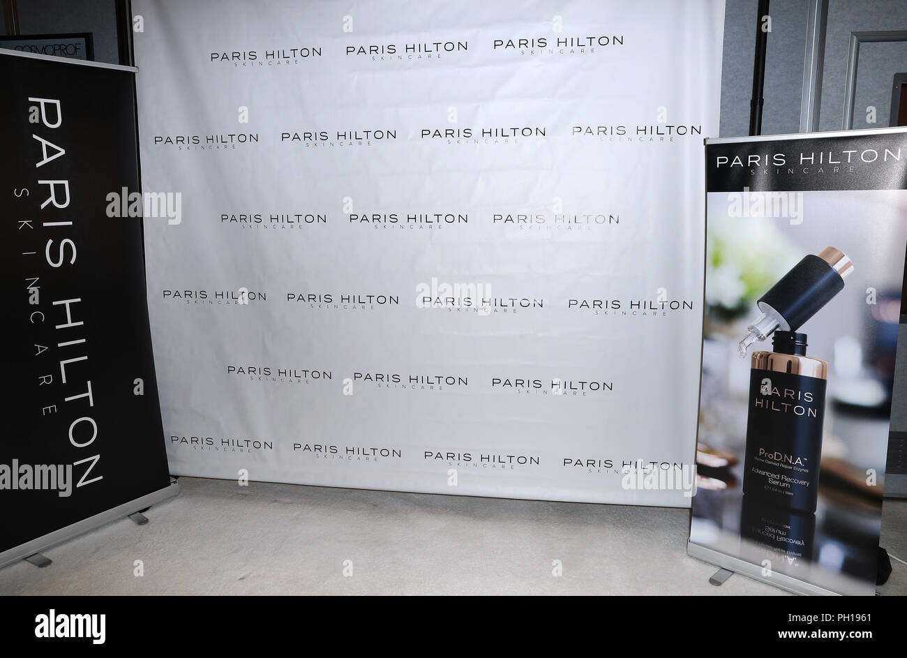 Paris Hilton Releases Skincare Line "Pro D.N.A." at COSMOPROF North