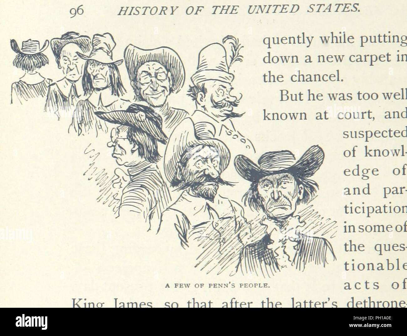 Image  from page 100 of '[Bill Nye's History of the United States. Illustrated by F. Opper.]' . Stock Photo