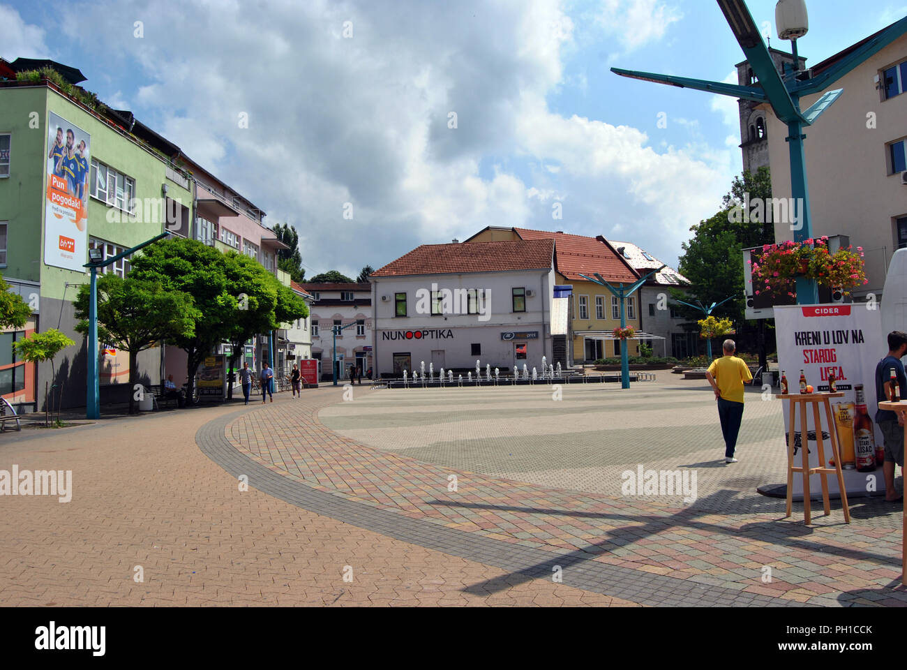Bihac, Bosnia-Herzegovina. The town center Stock Photo - Alamy