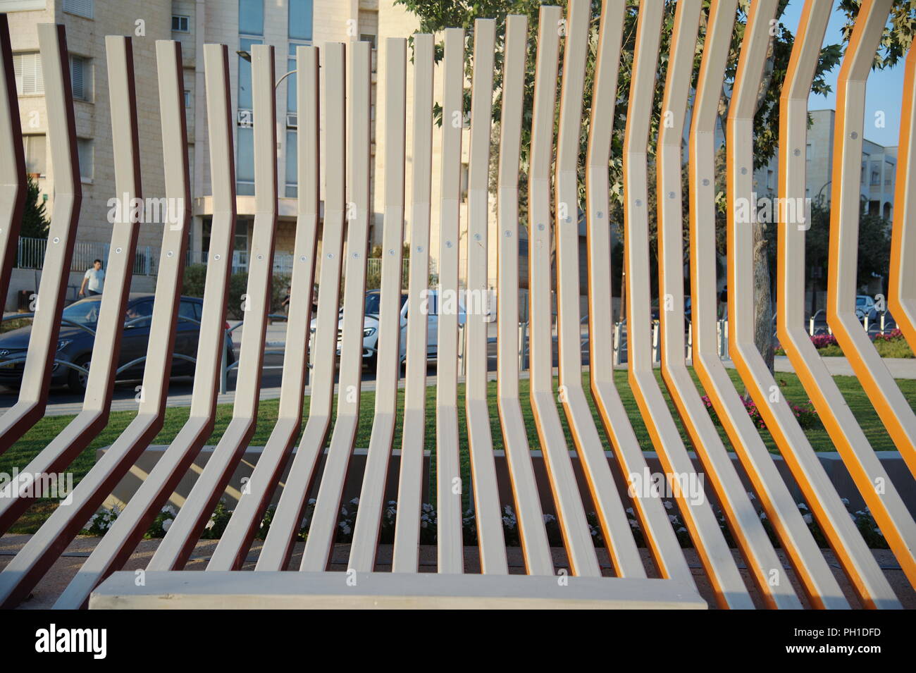 modern sculpture, design for outdoor Stock Photo - Alamy