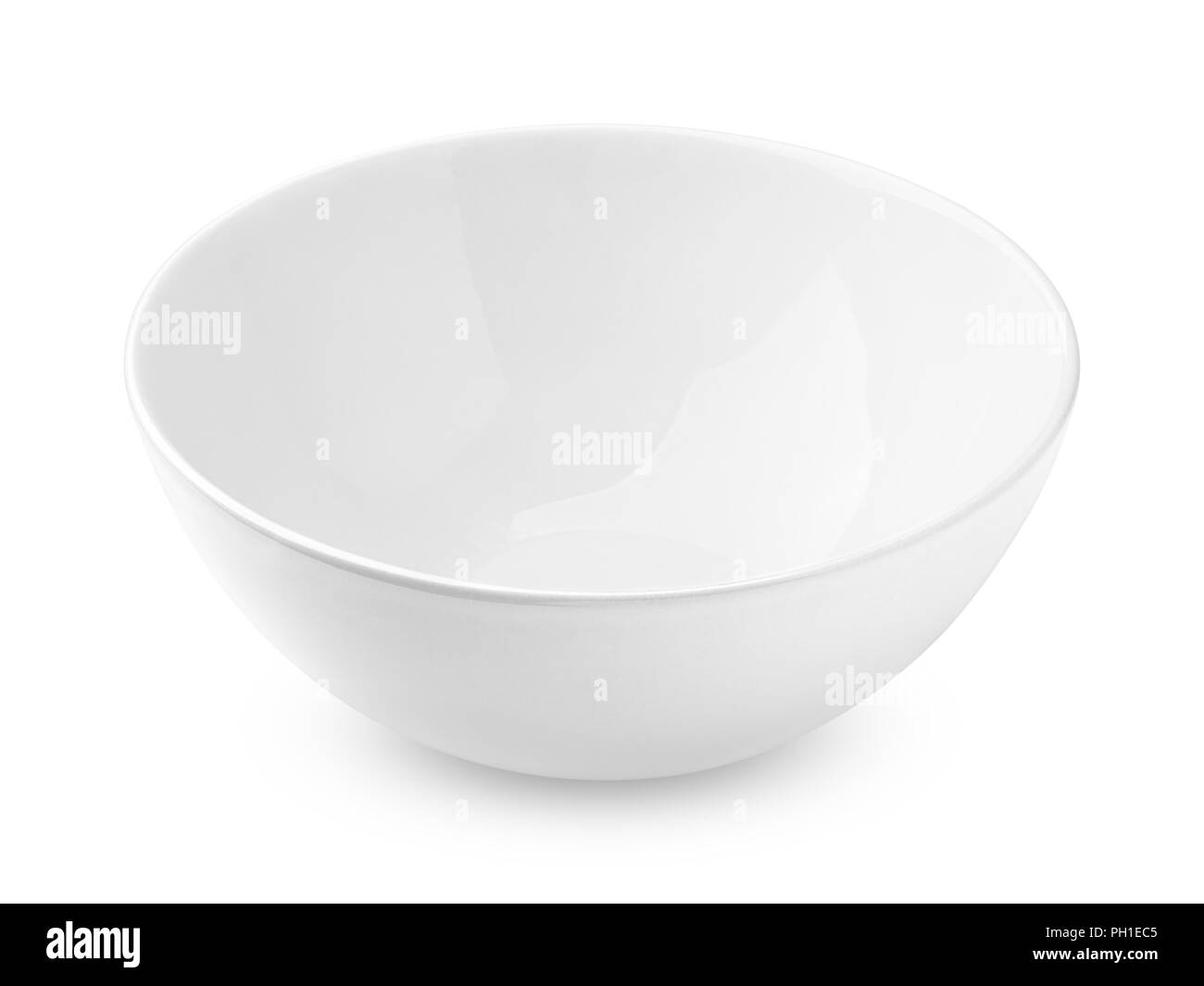 bowl empty, isolated on white background, clipping path, full depth of