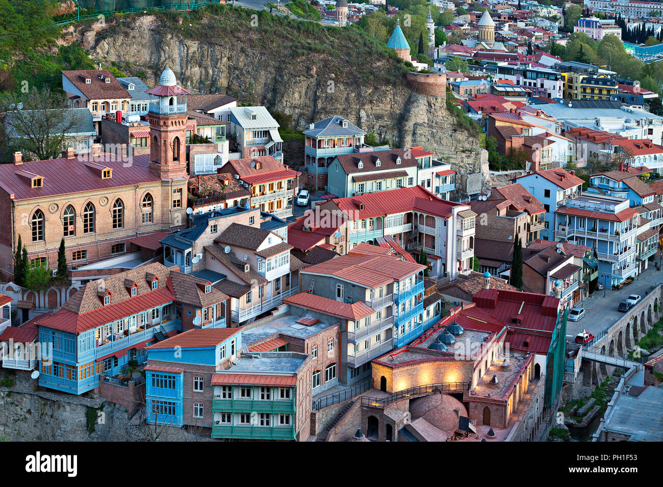 Разноцветные дома Тбилиси