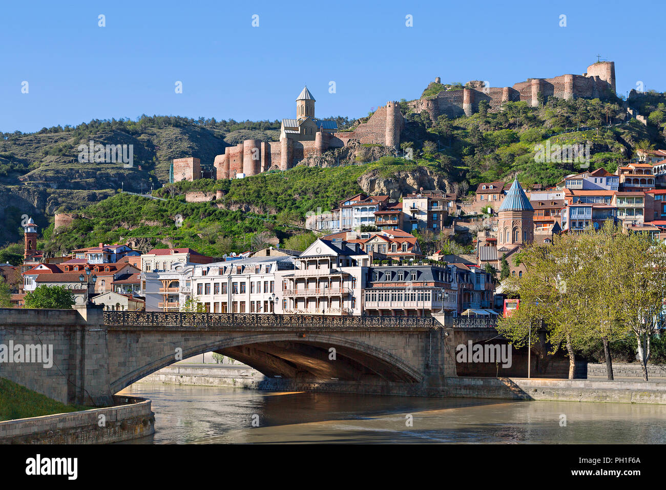 Tbilisi, capital of Georgia, Caucasus Stock Photo