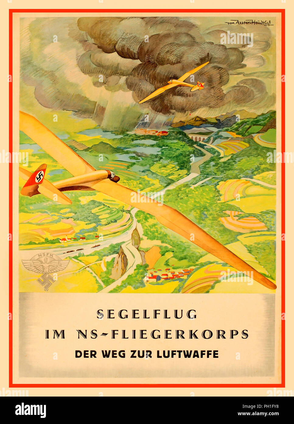 Vintage World War Two Nazi Germany Propaganda Poster