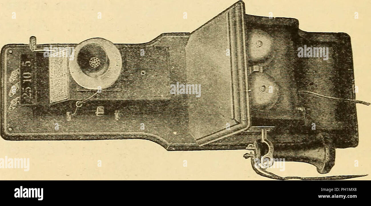 "American telephone practice" (1905) Stock Photo
