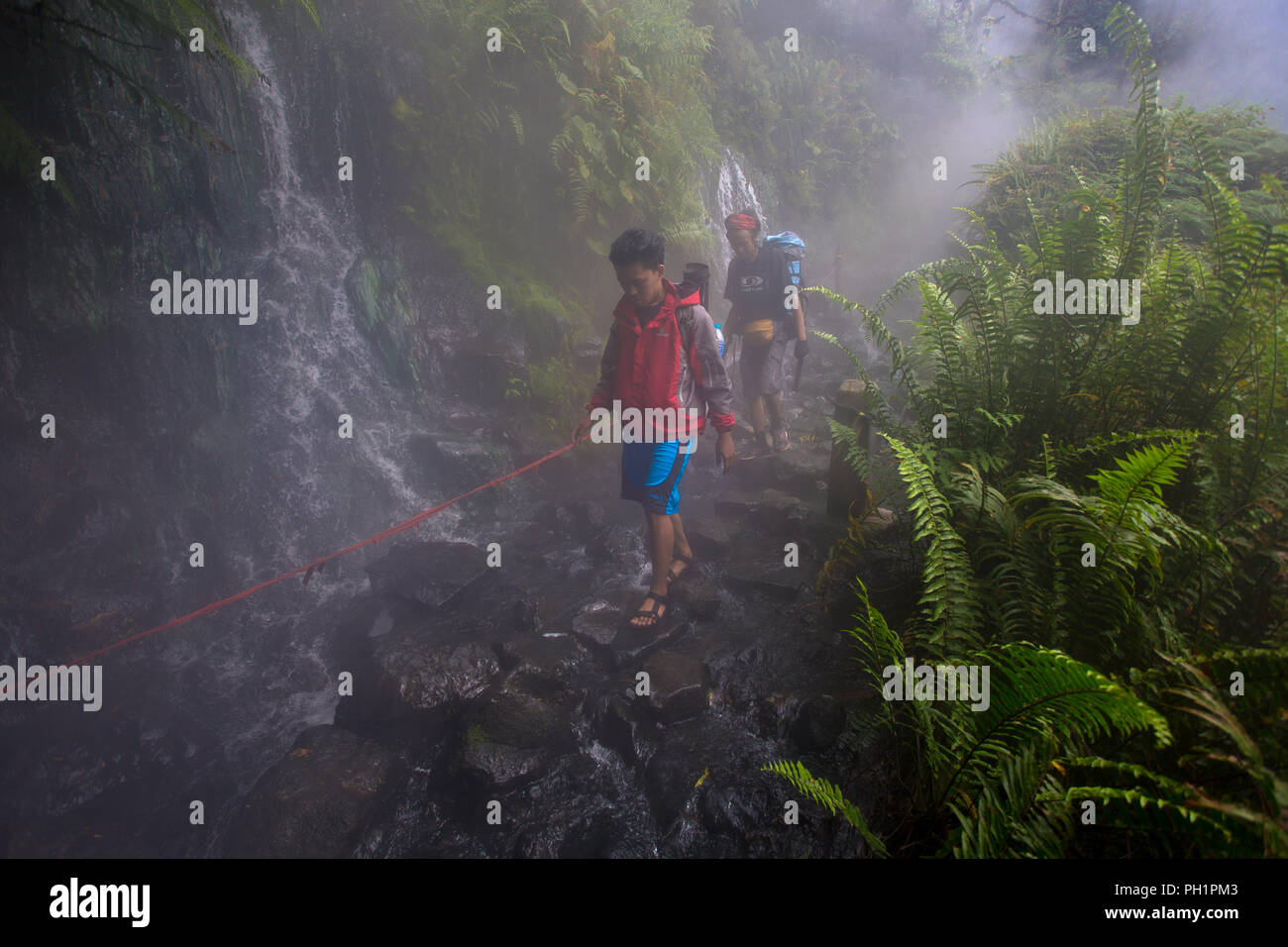 Gede Volcanoes, West Java, Indonesia Stock Photo