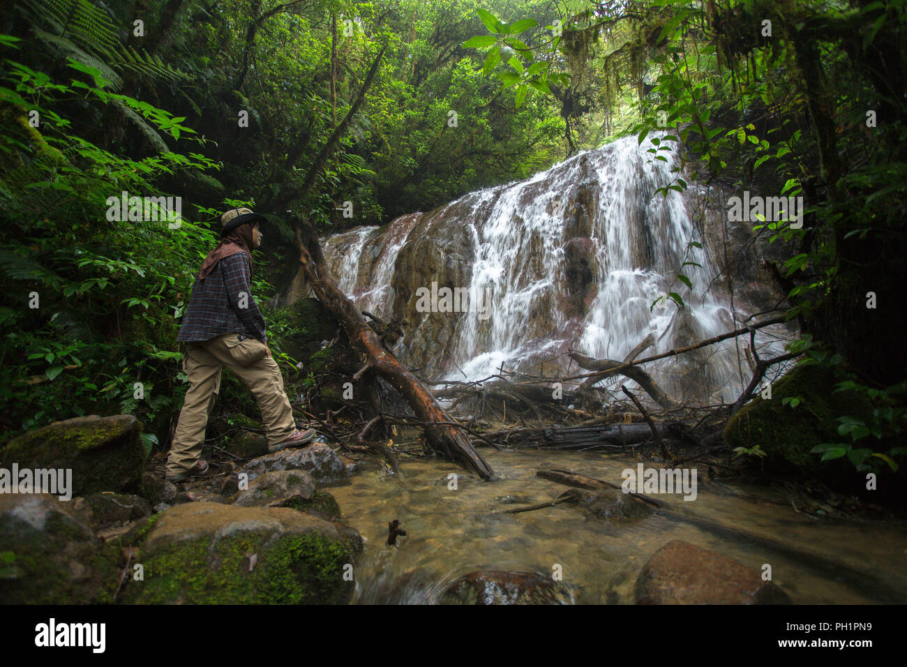 Gede Volcanoes, West Java, Indonesia Stock Photo