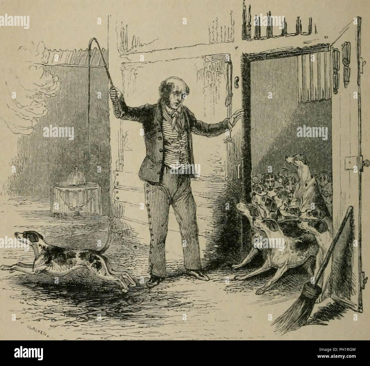 "Sporting scenes and country characters" (1840) Stock Photo